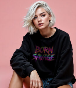 Born Savage Sweatshirt - Image 2