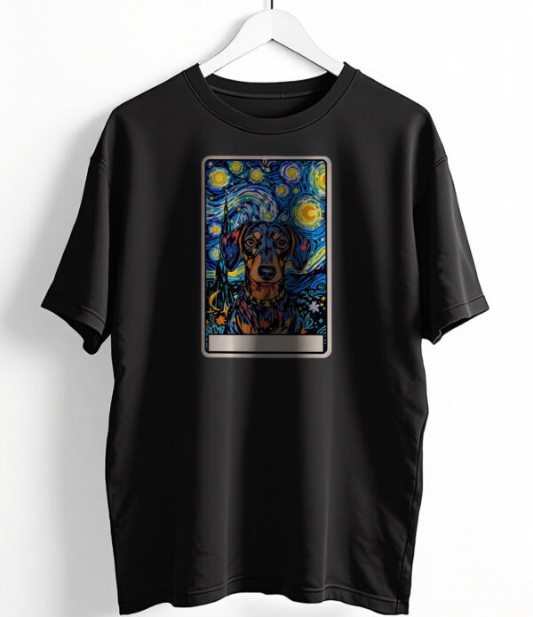 Dachshund Starry Oversized T-Shirt