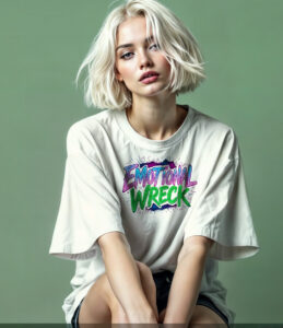 Emotional Wreck Oversized T-Shirt - Image 2