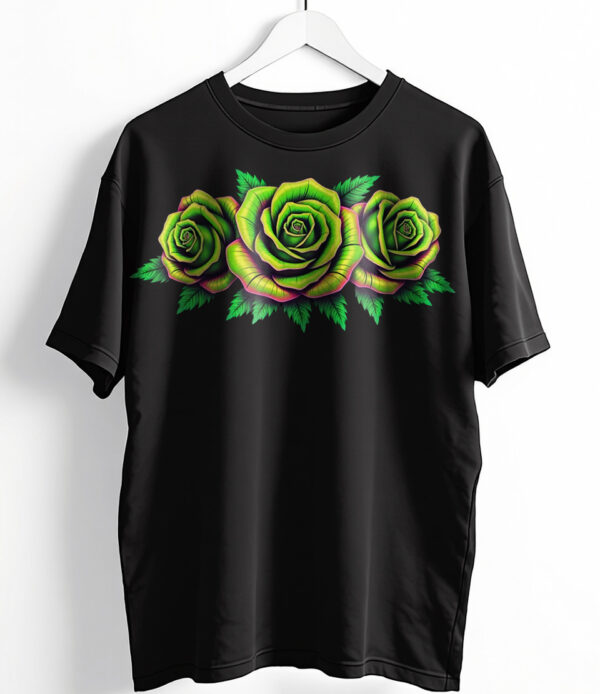 Green Roses Oversized T-Shirt