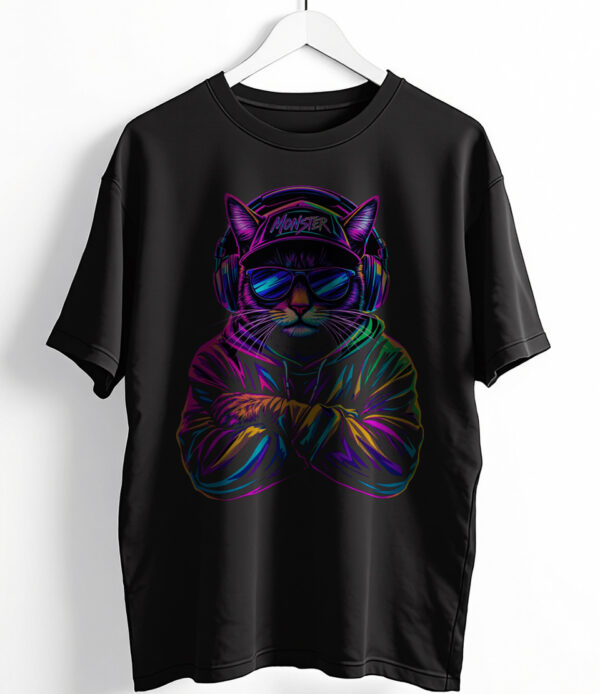 Monster Cat Oversized T-Shirt